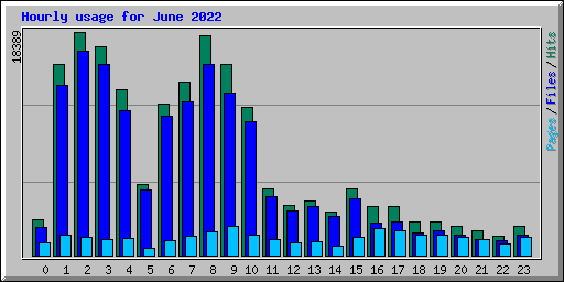 Hourly usage for June 2022